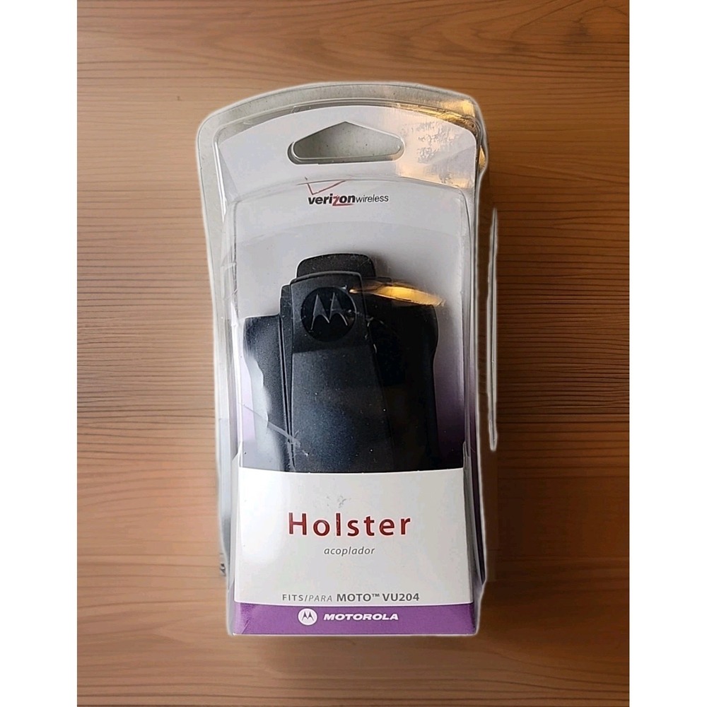 Brand New Motorola Black Swivel Holster for MOTOVU204 MOTO Cell Phone Case NIB